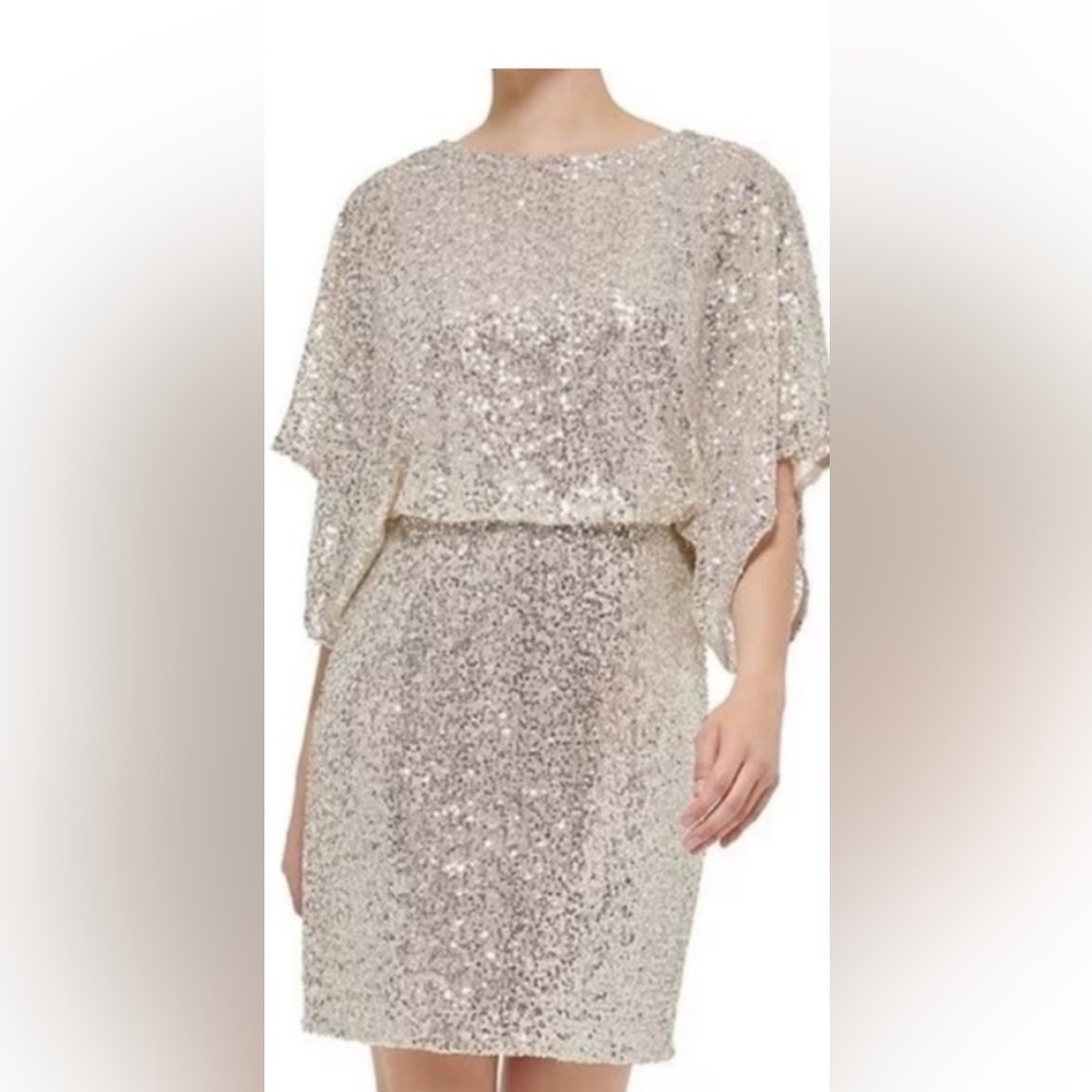 Jessica Howard Gold Sequin Dress